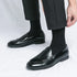 Men's Leather Formal Monk Shoes for Business Office and Wedding Events